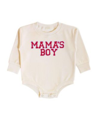  Mama's Patch Valentine's Day Long Sleeve Romper - Baby