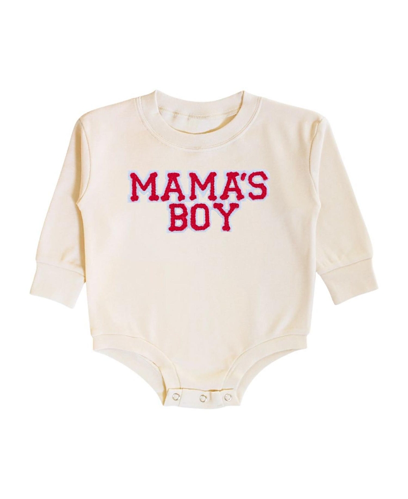 Sweet Wink Mama's Patch Valentine's Day Long Sleeve Romper - Baby