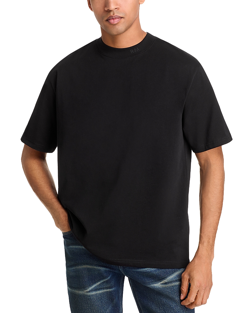 Rta Rico Collar Logo Tee In Black