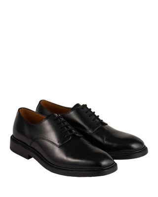 Men's Glazed Leather Derby Shoes