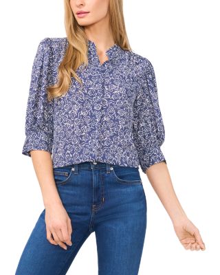 CeCe - Banded Collar Blouse