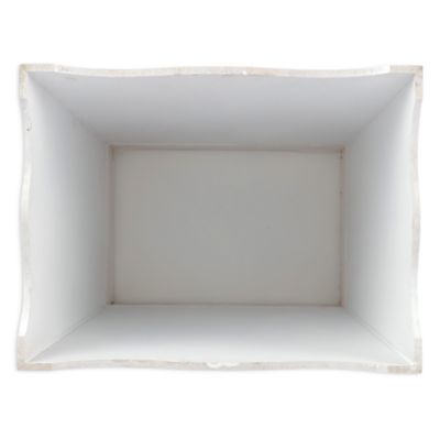 Florentine Wooden Accessories Marble Look Waste Basket