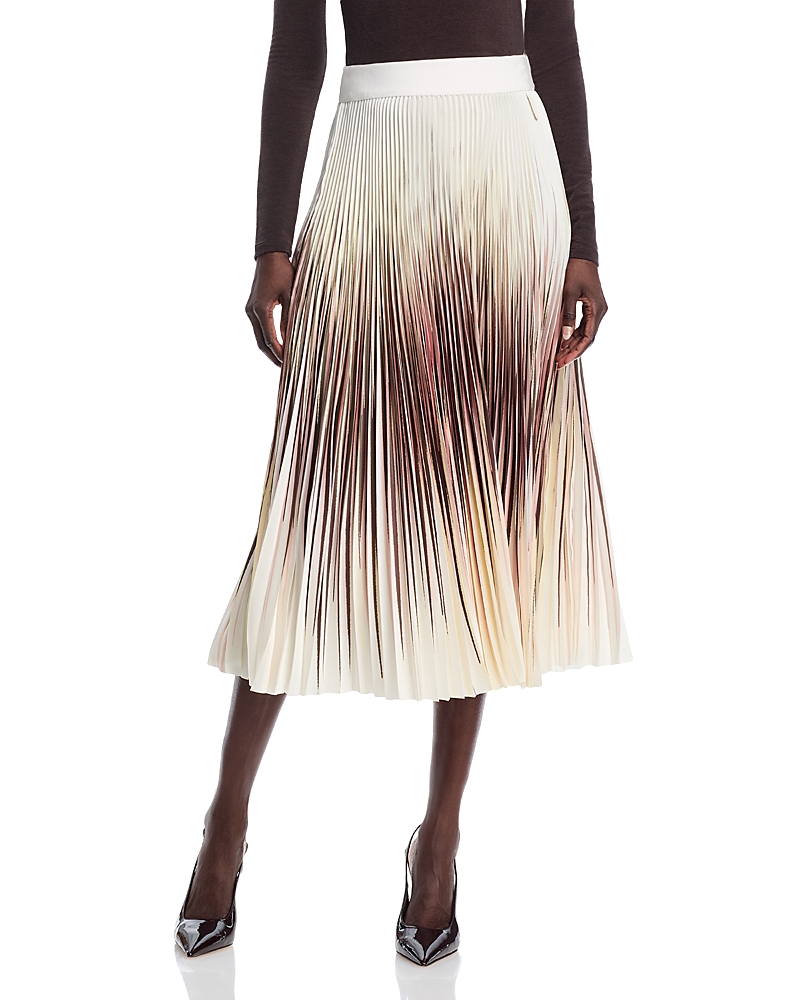 HERNO OMBRE PLEATED SKIRT