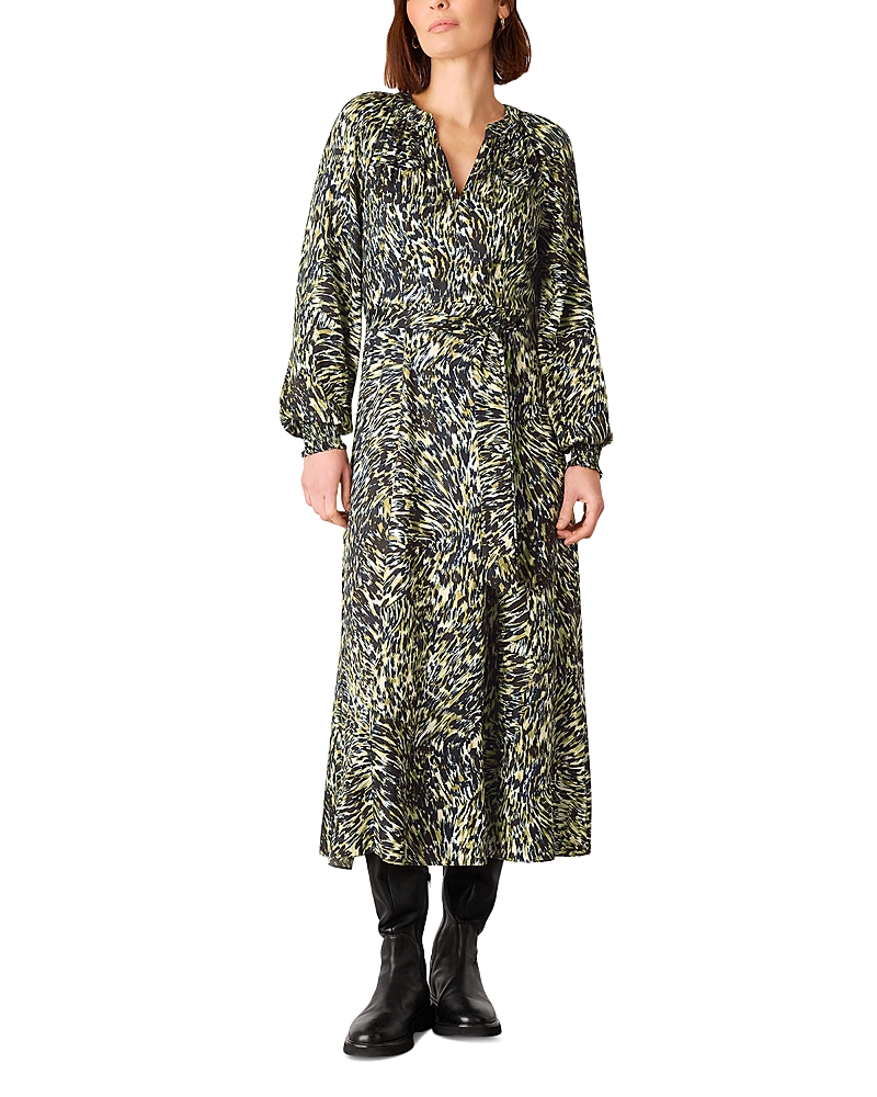 Whistles Marlow Leopard Swirl Dress