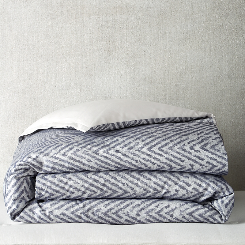 Hudson Park Collection Distressed Chevron Duvet Cover, King - Exclusive