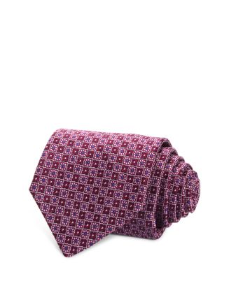 Canali
 Antique Floral Print Silk Tie main image 0