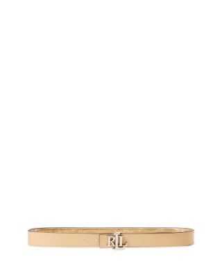 Ralph Lauren - Logo Reversible Metallic Embossed Belt