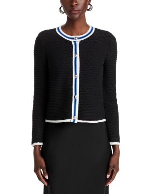 Long Sleeve Button Up Crewneck Cardigan