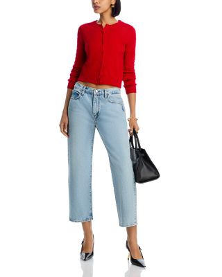 The Hang High Rise Ankle Straight Jeans in Johanna