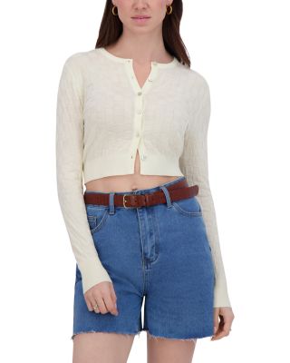 Checker Knit Cardigan 