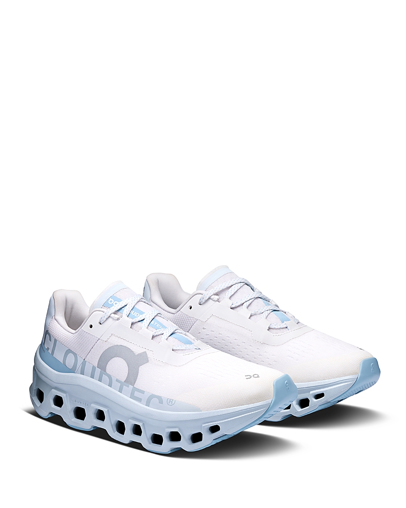 On Cloudmster Perforated Nyl Sneakers In Blue