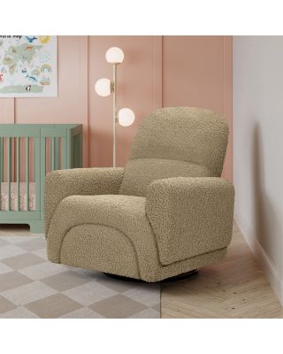 Rainbow Recliner and Swivel Glider in Teddy Loop
