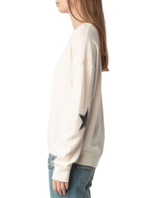 Cici Star Patch Cashmere Sweater