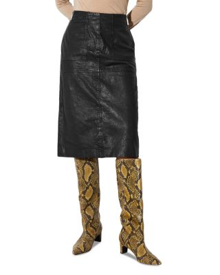 MAX&Co. - Motore Leather Skirt