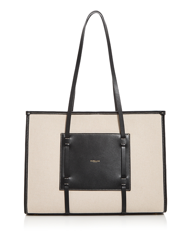 Demellier Large Capri Tote Bag In Black/white