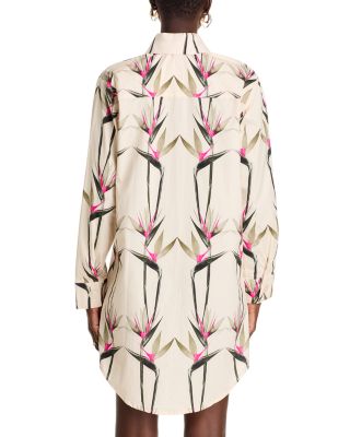 Birds of Paradise Shirt Dress