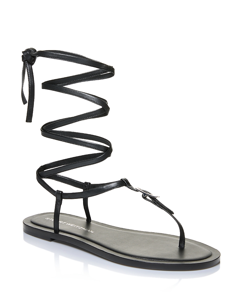 Stuart Weitzman Women's Georgie Lace Up Sandals