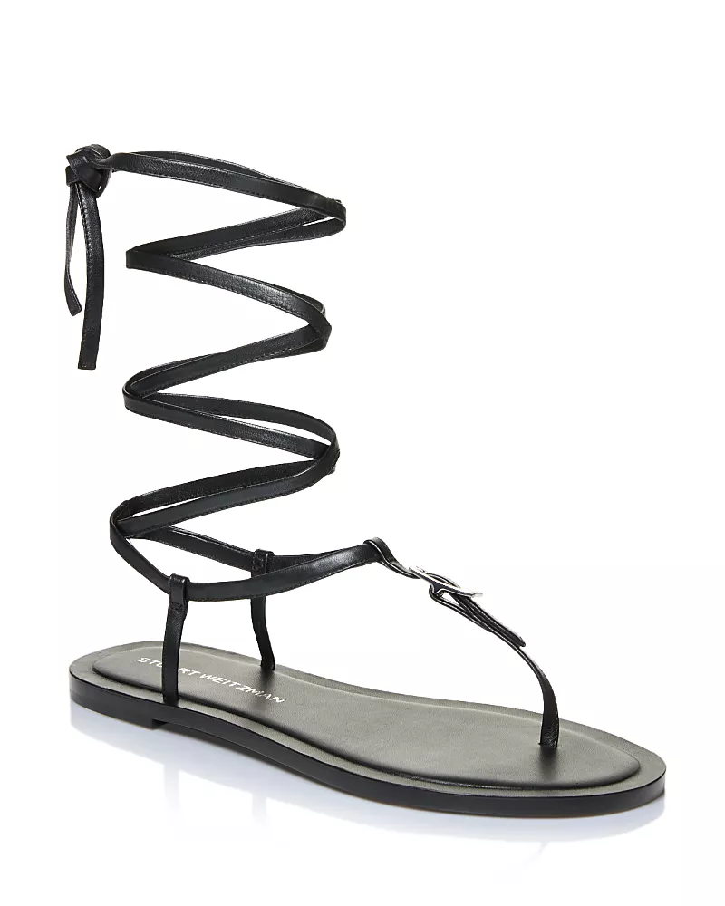 Stuart Weitzman Women's Georgie Lace Up Sandals