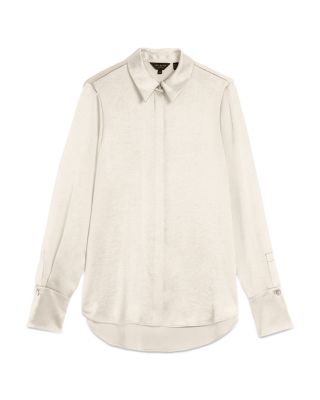 Sonora Long Line Satin Shirt