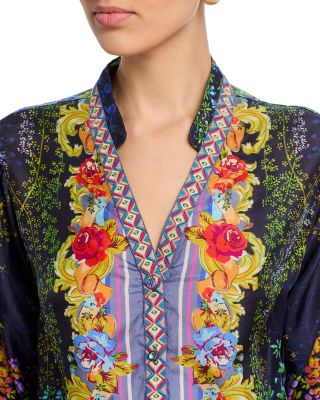 Tali Silk Mixed Print Tunic