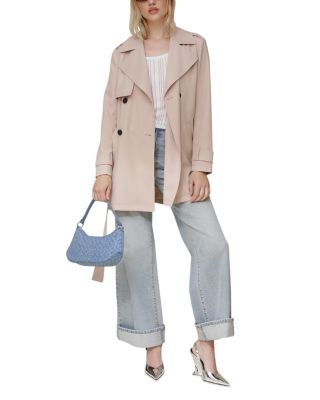 Double Breasted Soft Trench Coat