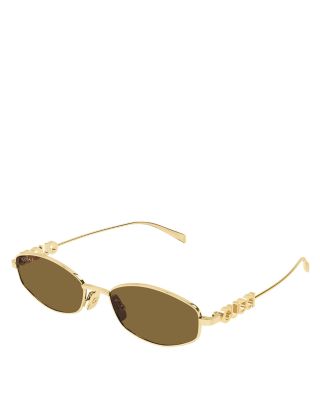 Gucci - Block Oval Sunglasses, 55mm