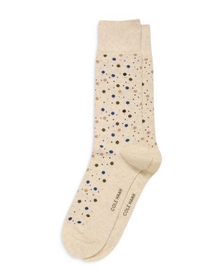 Cole Haan Dot Crew Dress Socks