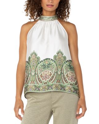 Liverpool Los Angeles - Mock Neck Halter Top