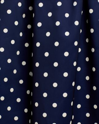 Polka Dot Satin Midi Dress