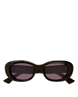 GG Bag Oval Sunglasses, 53mm