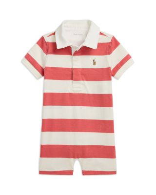 Ralph Lauren - Boys' Striped Cotton Rugby Shortall - Baby