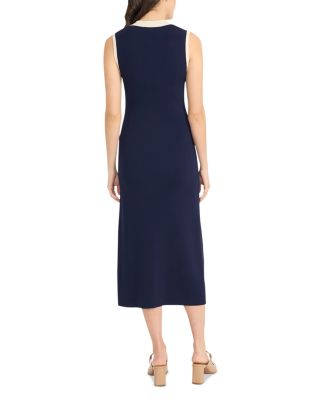 Contrast Stripe Midi Dress