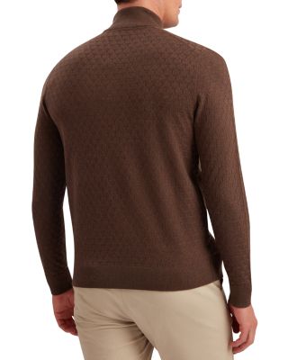 T Stitch Quarter Zip Pullover Sweater