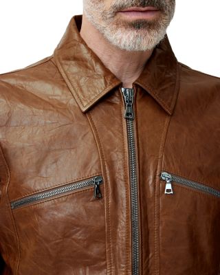 Seamed Leather Jacket
