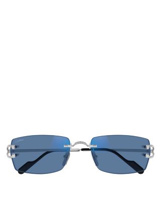 C Decor Rectangle Sunglasses, 56mm
