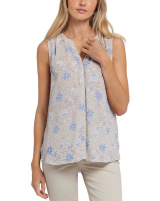 Sleeveless Pleat Back Blouse