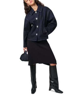 Indio Faux Leather Cropped Jacket