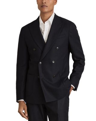 REISS - Club Textured Weave Modern Fit Double Breasted Blazer