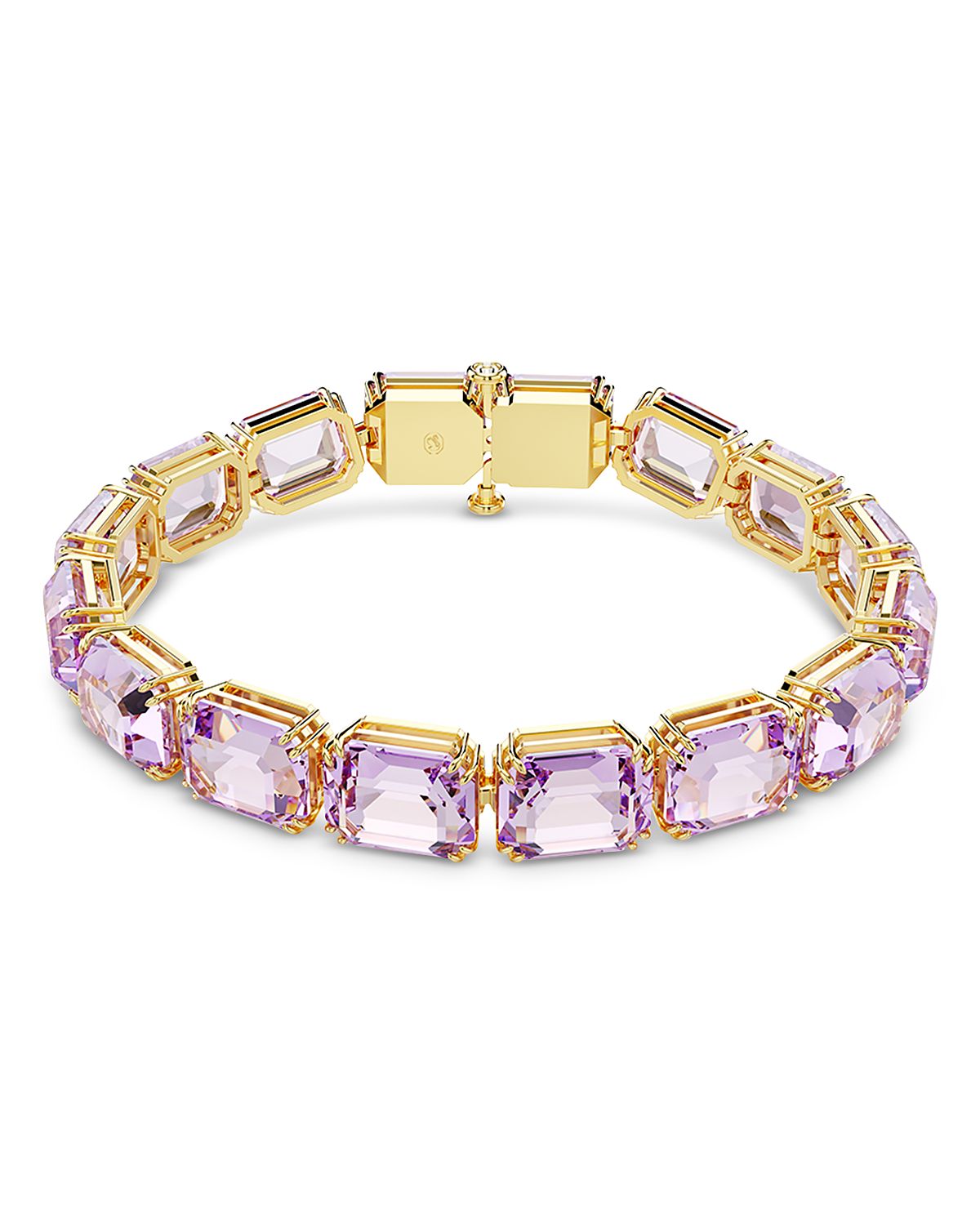 Swarovski Millenia Purple Octagon Crystal Tennis Bracelet
