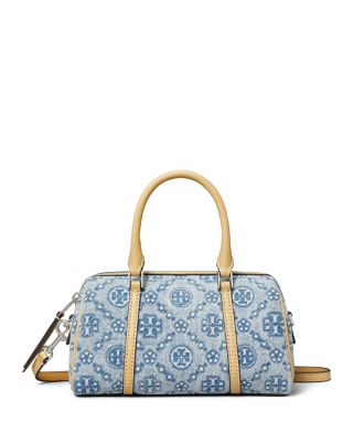 Tory Burch - T Monogram Denim Mini Barrel Bag