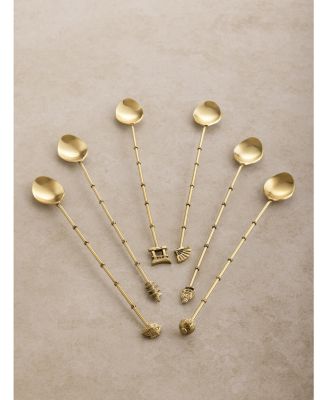 Magnolia Cocktail Stirrers, Set of 6