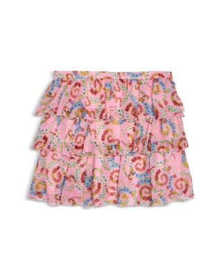 Versace - Girls' Geo Barocco Ruffle Skirt - Little Kid, Big Kid