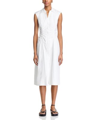 Nera Ruched Button Down Dress