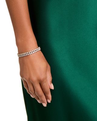 Crown Set Diamond Tennis Bracelet in 14K Yellow or White Gold, 5.0 tcw