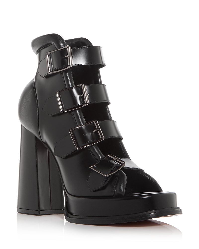 McQueen Women’s Caged Buckle Sandals