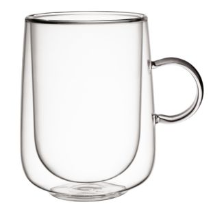 Villeroy & Boch Artesano Hot and Cold Beverages Insulated Extra Large Latte Glass with Handle, Set of 2 | Bloomingdale's Home