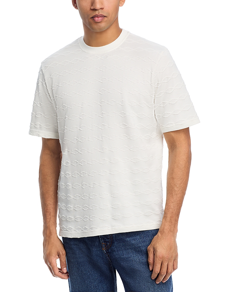 Krost Zephyr Textured Oversized Tee In Egret