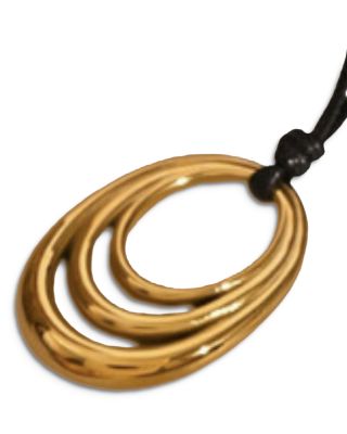 AQUA - Cord Pendant Necklace, 17-20"