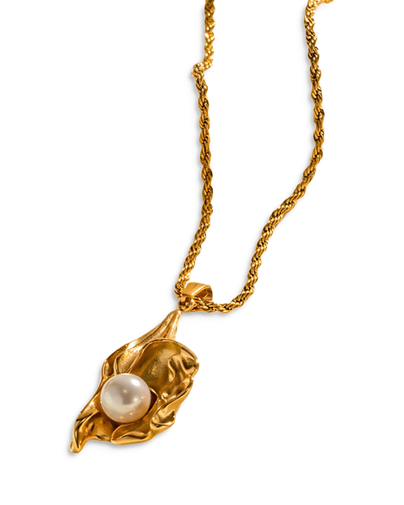 Shop Aqua Cluster Chain Found Oyster Pendant Necklace, 19-22 - Exclusive