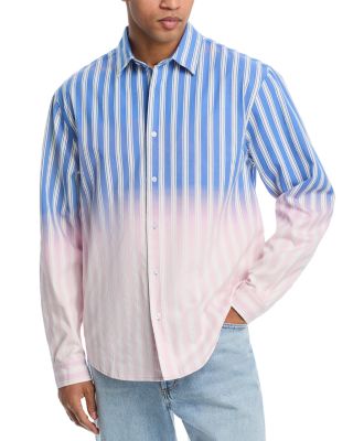 Pleasures - Regular Fit Ombr&eacute; Button Front Shirt